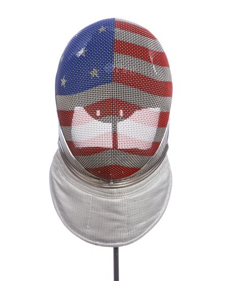 X-Change FIE Sabre Mask With USA Flag Design